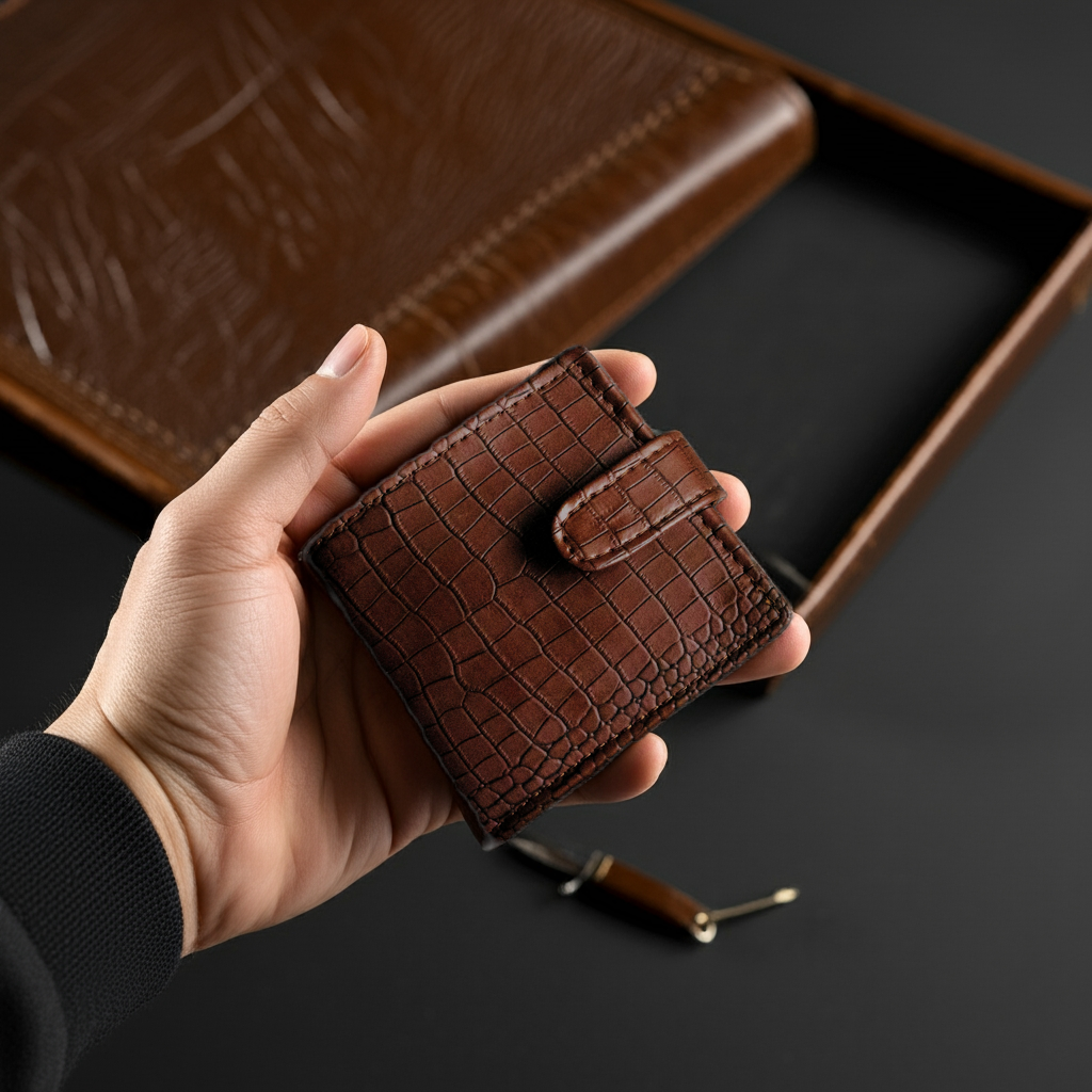 Alexander Cognac Leather Wallet